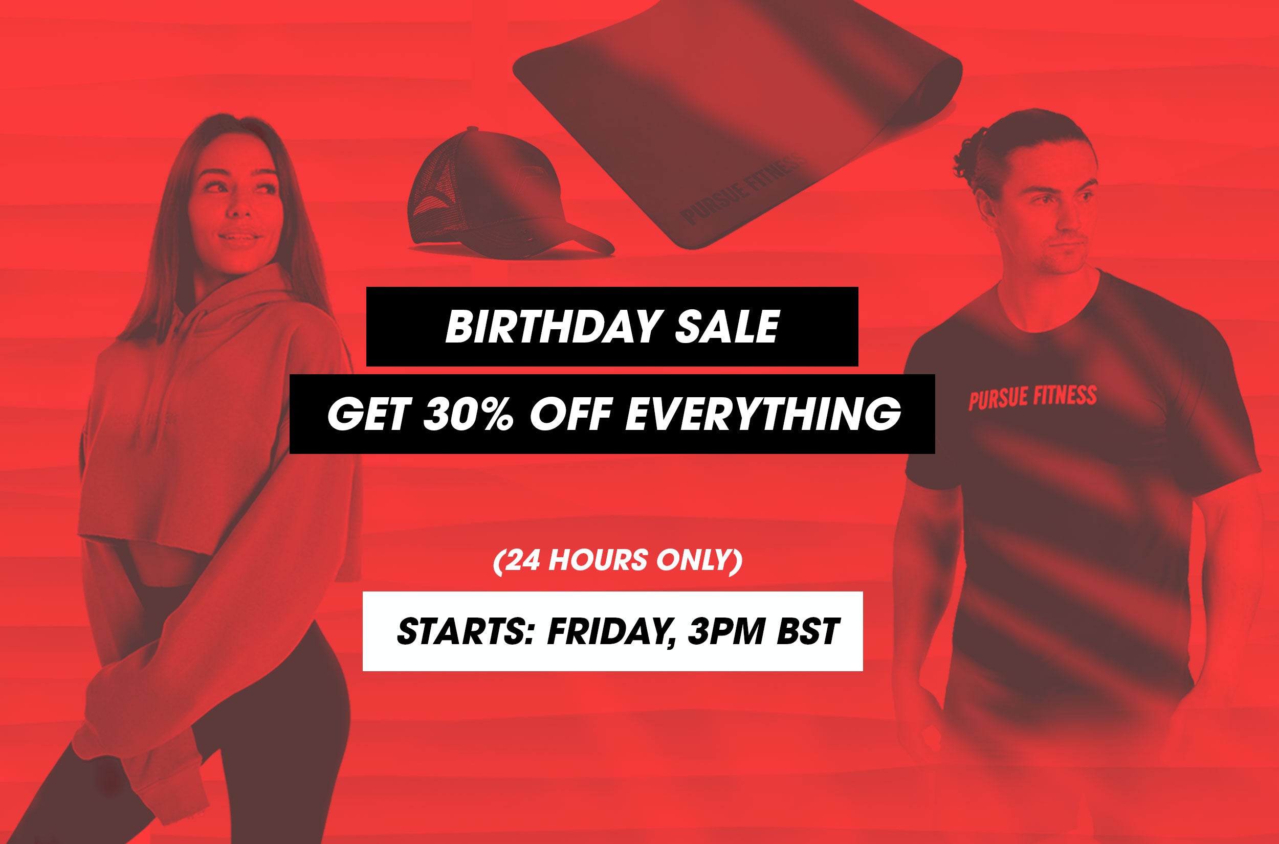 Get ready for 30% off everything.