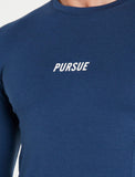 Essential Long Sleeve / Blue-T-Shirts & Tops-Mens