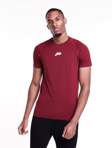 Icon T-Shirt / Burgundy-T-Shirts & Tops-Mens