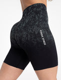 Cosmic Seamless Shorts / Black Ombre-Shorts-Womens