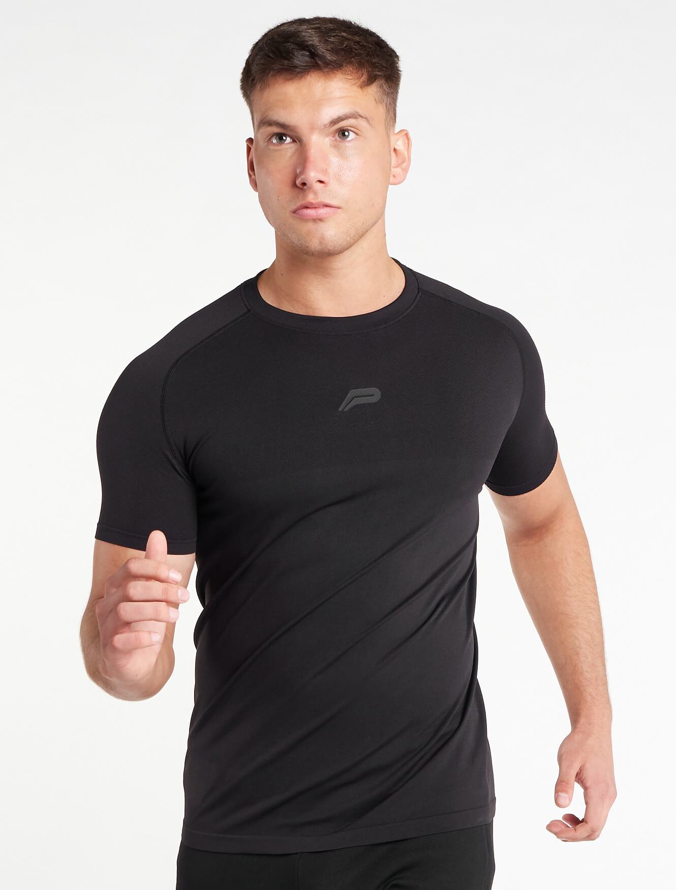 Core Seamless T-Shirt / Blackout-T-Shirts & Tops-Mens