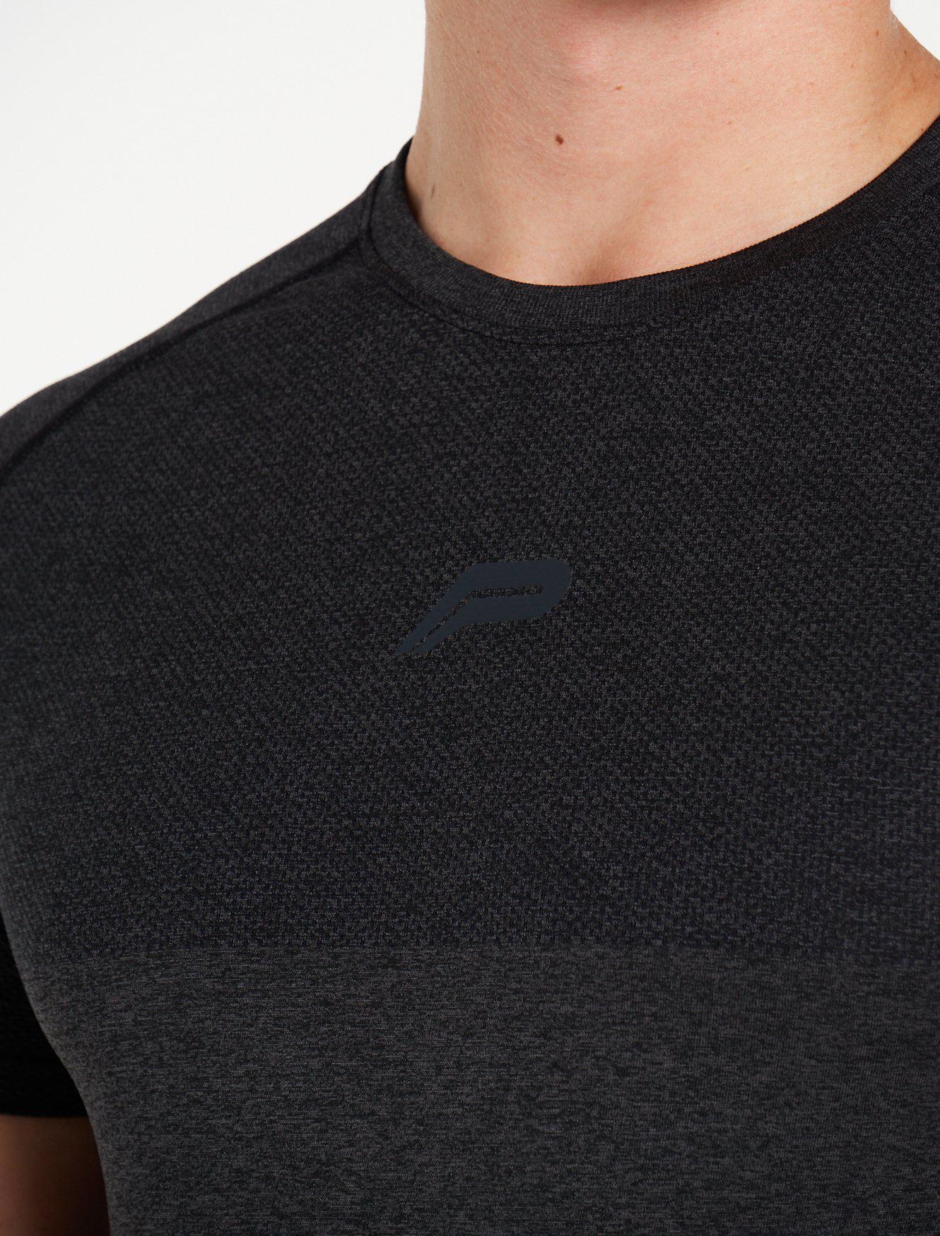 Core Seamless T-Shirt / Charcoal Marl-T-Shirts & Tops-Mens