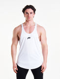 Essential BreathEasy® Stringer Vest / White-Stringers & Tanks-Mens