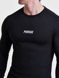 Essential Long Sleeve / Black-T-Shirts & Tops-Mens