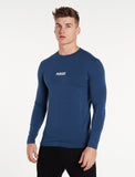 Essential Long Sleeve / Blue-T-Shirts & Tops-Mens