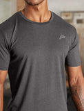 Mens-Hybrid Everyday T-Shirt / Black Marl