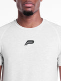 Icon T-Shirt / White Marl-T-Shirts & Tops-Mens