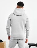 Icon Tapered Hoodie / Heather Grey