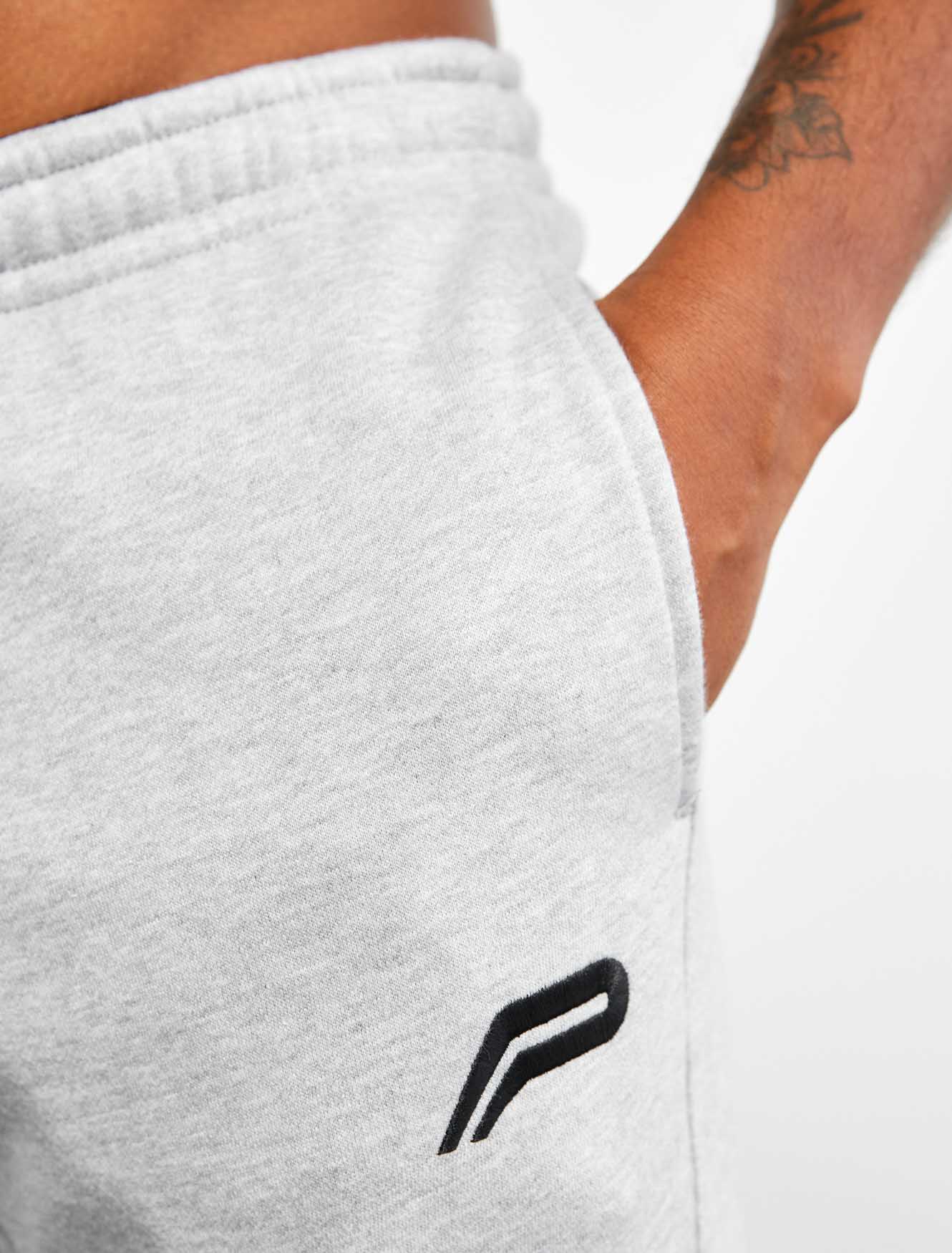 Icon Tapered Joggers / Heather Grey