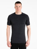 Intensity Seamless T-shirt / Black Marl-T-Shirts & Tops-Mens