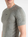 Intensity Seamless T-shirt / Khaki Marl-T-Shirts & Tops-Mens