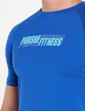 Offset T-Shirt / Royal Blue-T-Shirts & Tops-Mens
