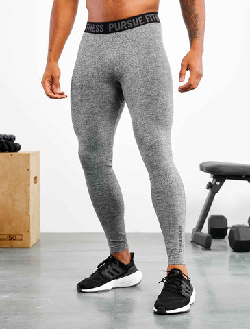 Seamless Training Leggings / Grey Marl