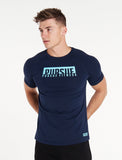 Team T-Shirt / Navy-T-Shirts & Tops-Mens