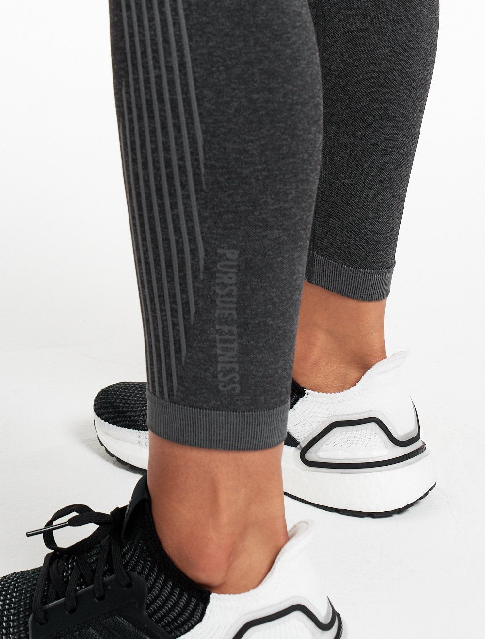 ADAPT Seamless Leggings / Black.Charcoal-Leggings & Bottoms-Womens