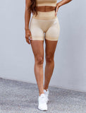 ADAPT Seamless Short Length Shorts / Marl Beige-Shorts-Womens