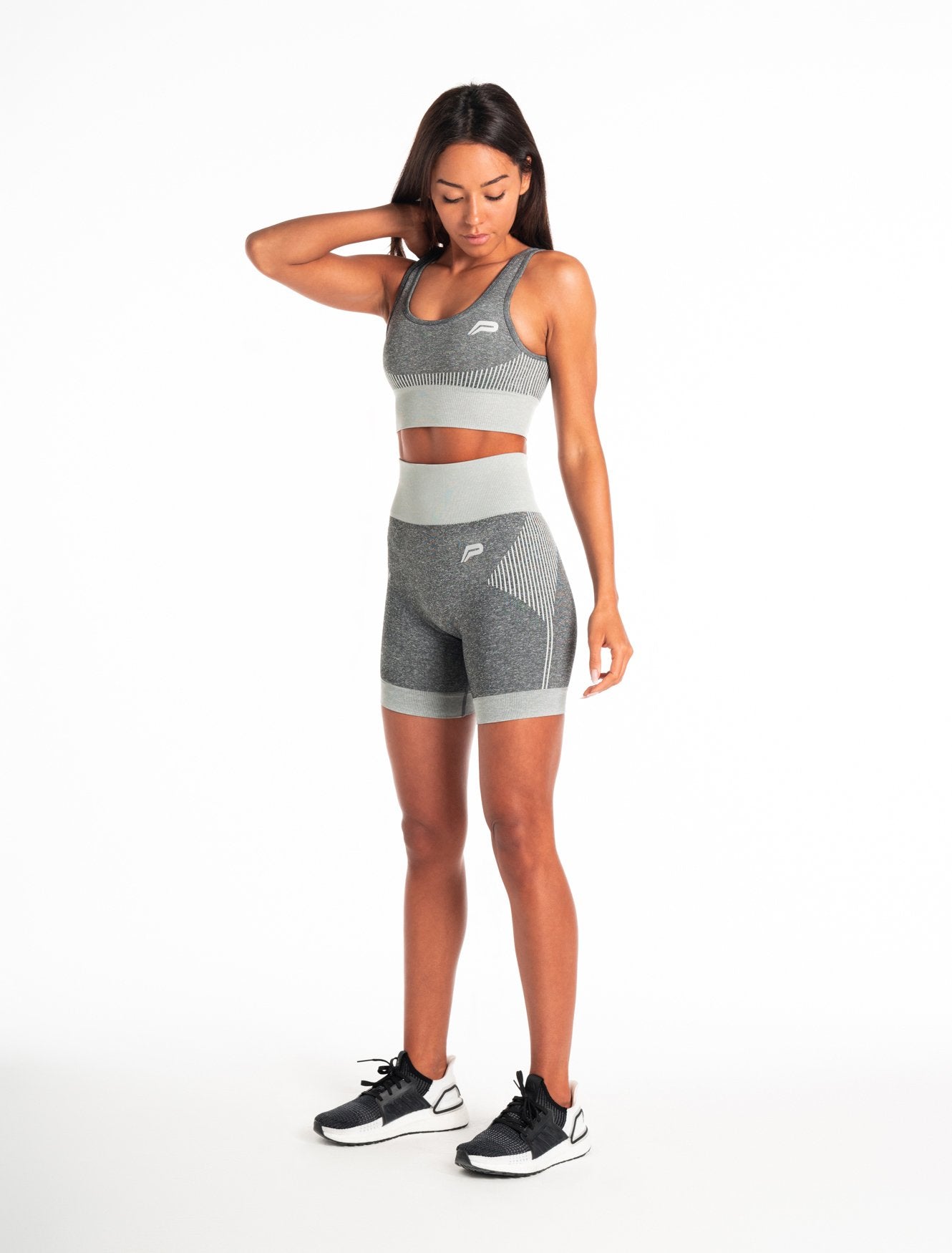 ADAPT Seamless Shorts / Light Grey-Shorts-Womens