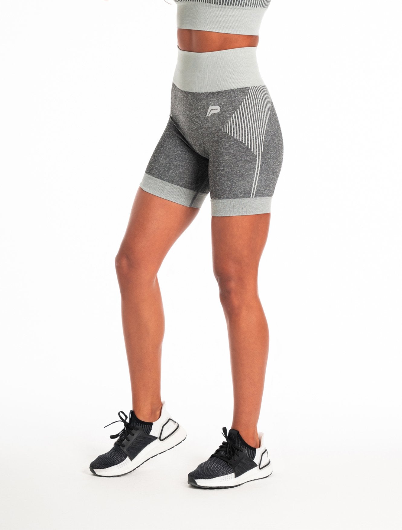 ADAPT Seamless Shorts / Light Grey-Shorts-Womens