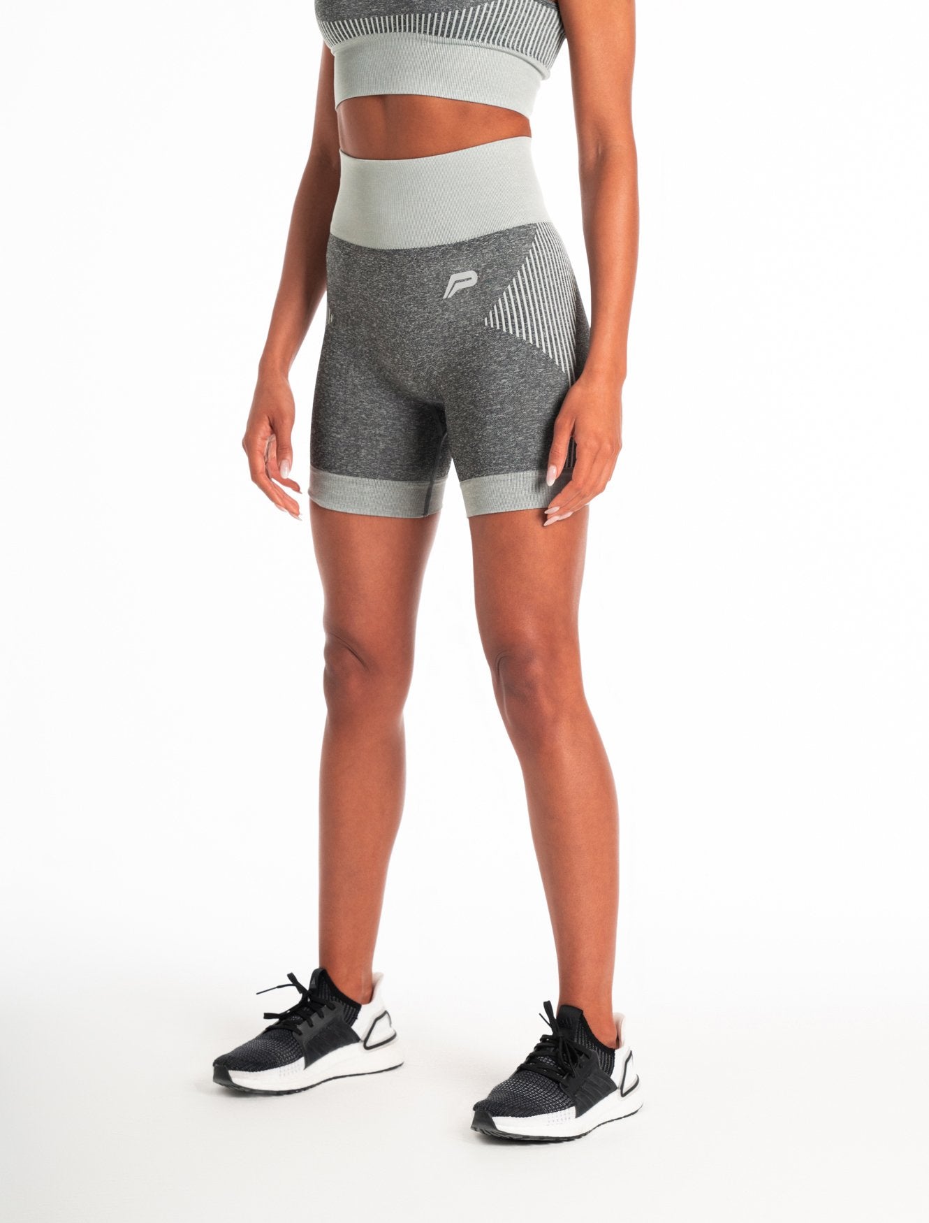 ADAPT Seamless Shorts / Light Grey-Shorts-Womens
