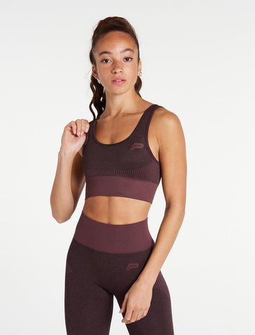 ADAPT Seamless Sports Bra / Black Cherry-Sports Bras-Womens