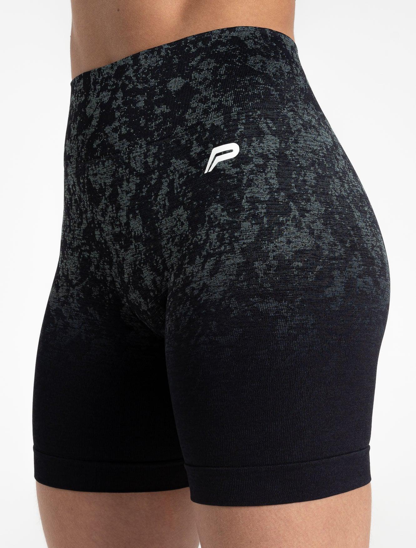 Cosmic Seamless Shorts / Black Ombre-Shorts-Womens