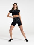 Cosmic Seamless Shorts / Black Ombre-Shorts-Womens