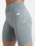 Cosmic Seamless Shorts / Teal Ombre-Shorts-Womens