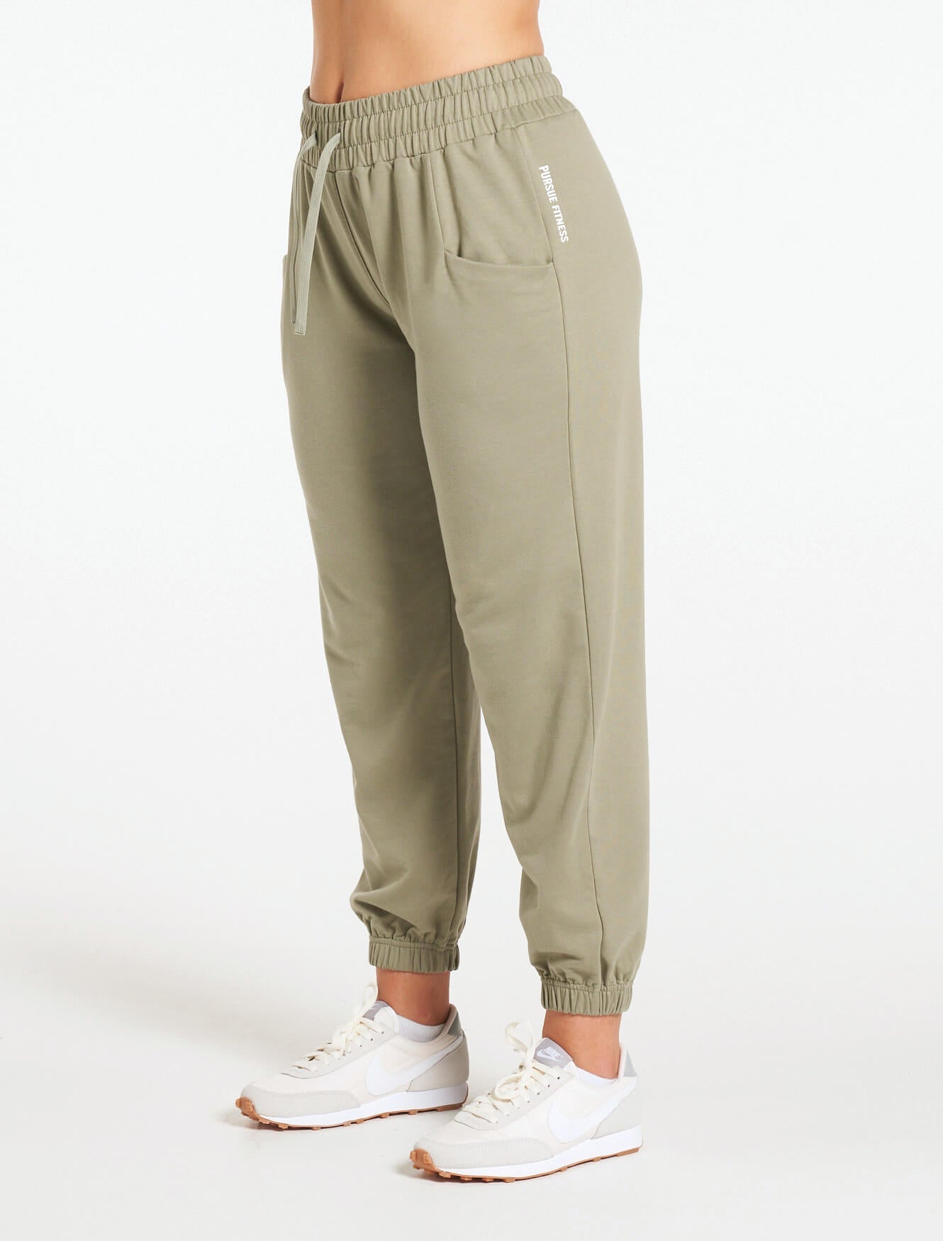 Ease Joggers / Olive-Joggers & Bottoms-Womens