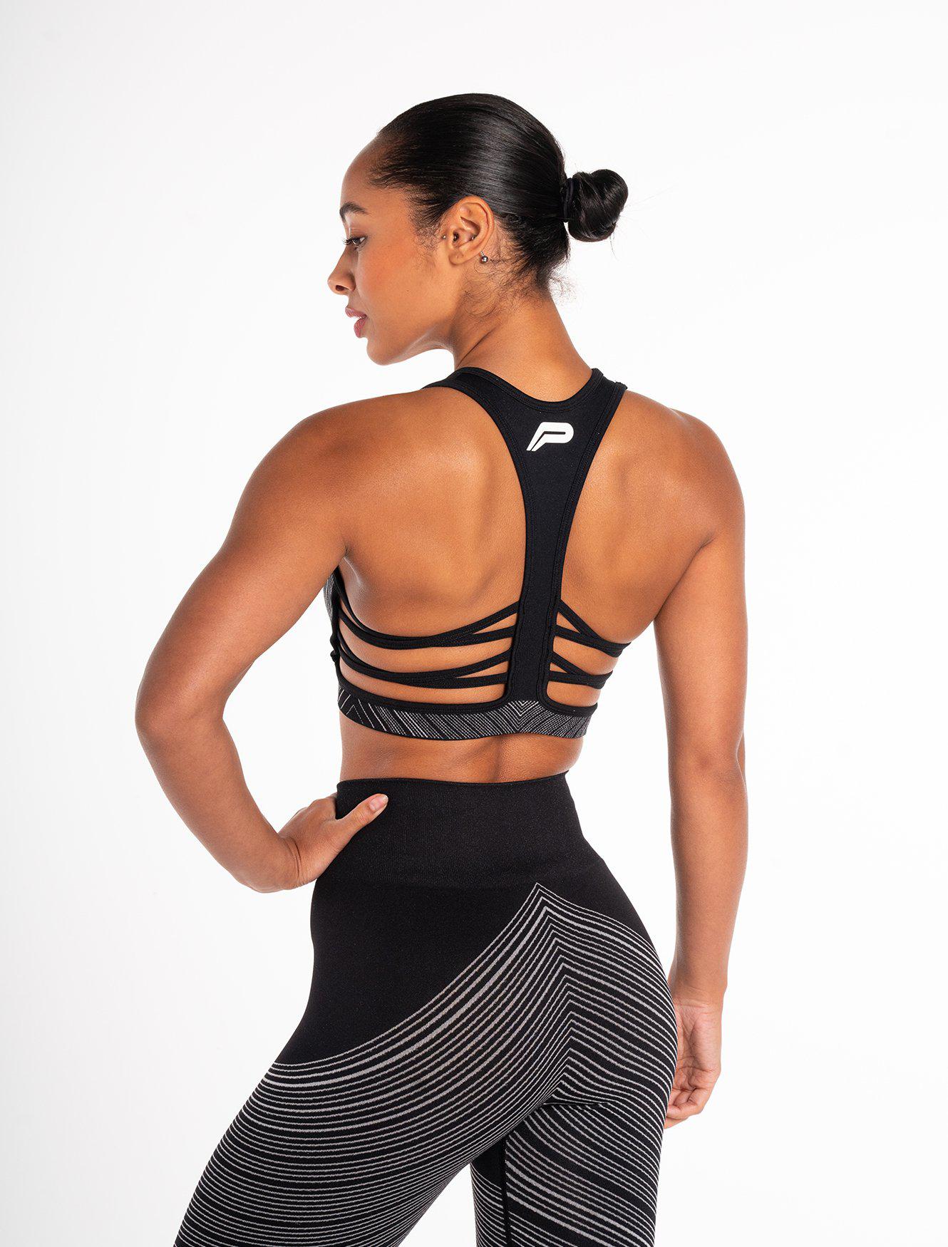 Impulse Seamless Sports Bra / Black-Sports Bras-Womens
