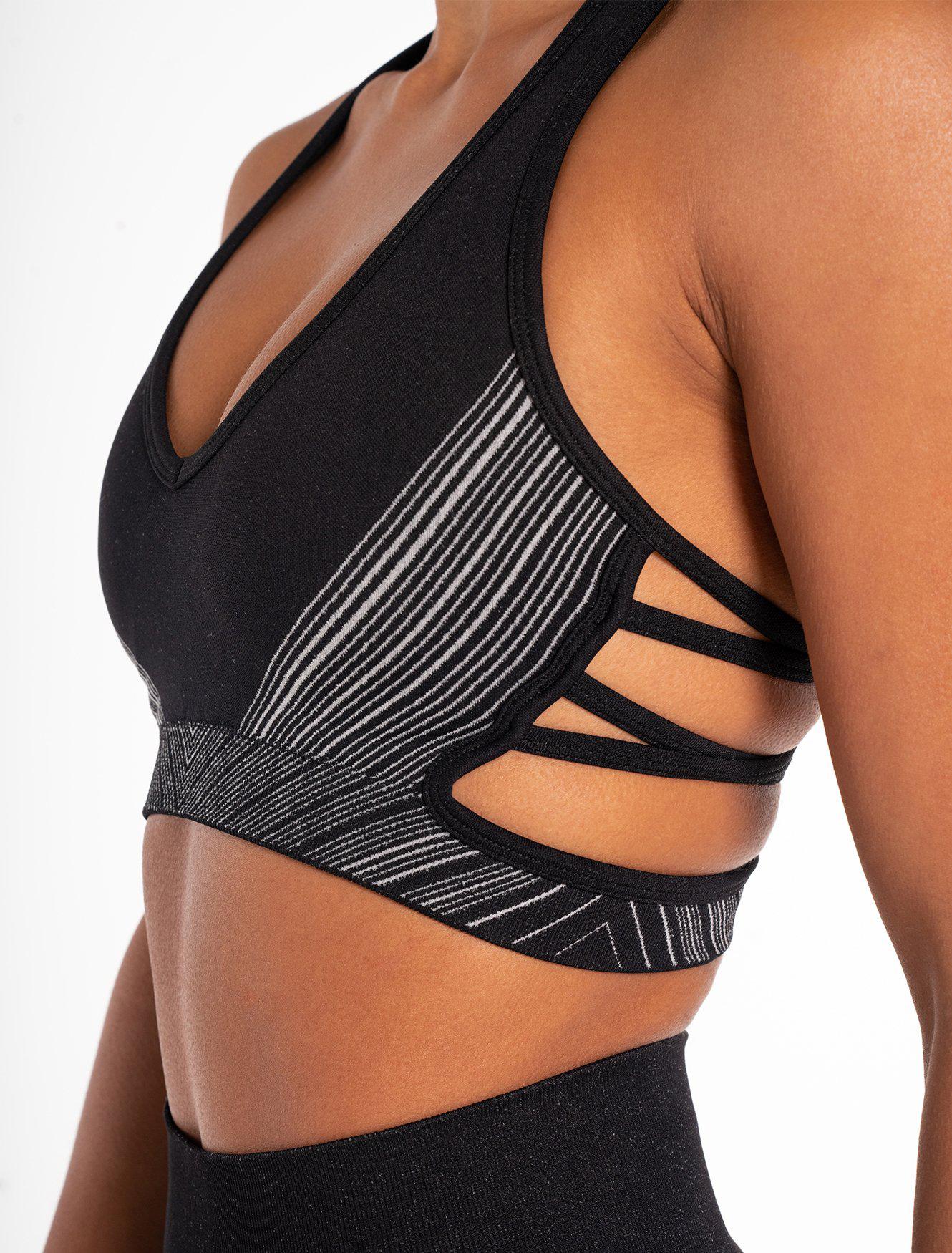 Impulse Seamless Sports Bra / Black-Sports Bras-Womens