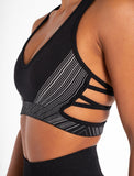 Impulse Seamless Sports Bra / Black-Sports Bras-Womens